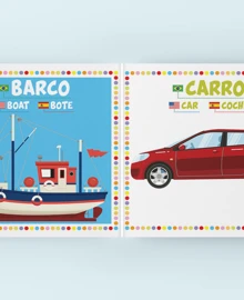Coleção Minha Primeira Biblioteca Trilíngue - Box com 4 Livros - Multicolorido - Visão 5