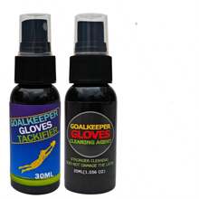 1 pièce Gants de gardien de but de football avec spray nettoyant anti-dérapant en latex