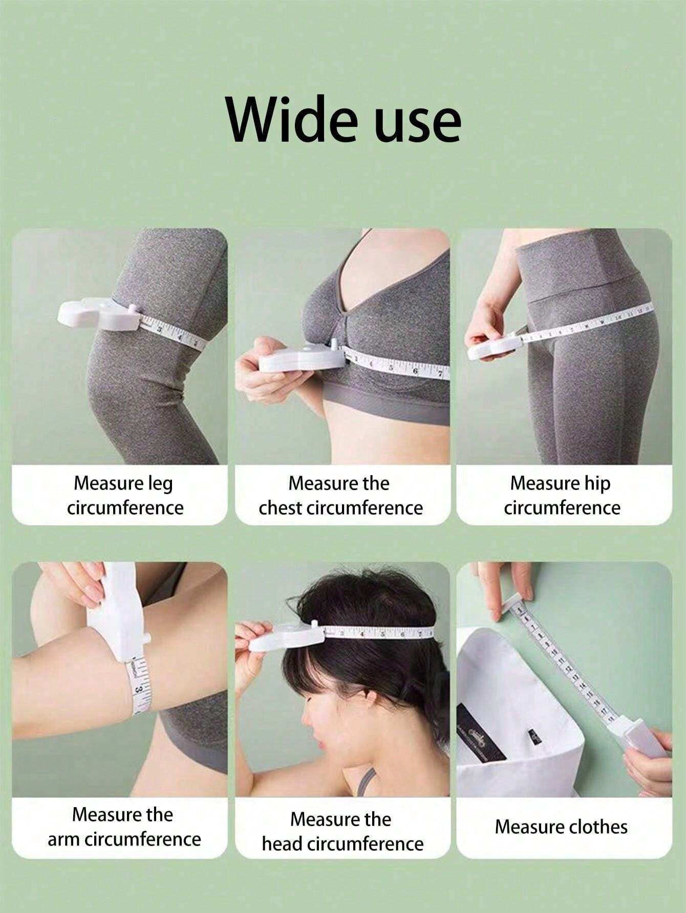 1pc(Random Color) Retractable Tape Measure With Handle Is A Portable