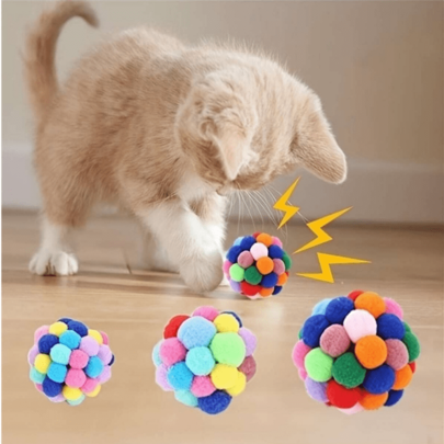 4 peças Pccat Brinquedo Gato Sisal Catcher Cat Catcher Treinamento Brinquedos Interativos Brinquedos Interessantes Brinquedos para Gatos Cor Aleatória