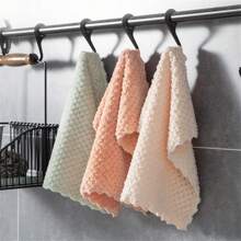 SUNTY 10pc Ultra-Soft Rag, Perfect For Kitchen, Bathroom, Bedroom, Living Room, Toilet, Car, Window Cleaning, Fade-Resistant Microfiber Dish Cloths - Super Absorbent, Reusable, Machine Washable, Knit Fabric, Color Random - Multicolor - View 6