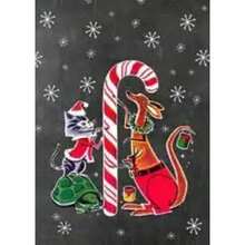 1 件圣诞快乐装饰新年快乐帆布圣诞老人高清墙壁艺术画适用于儿童房家居装饰无框架 - 彩色 - 查看 20