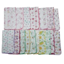 Pack Of 10 Cloth Diapers 70x70 In 100% Cotton With Crochet Finish - nữ tính - Xem 7