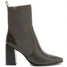 Square Heel Sock Boots – Sculpted Silhouette And Vibrant Color