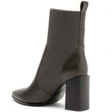 Square Heel Sock Boots – Sculpted Silhouette And Vibrant Color