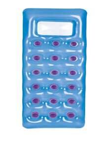 Fashion Inflatable Float Mattress For Swimming Pool Beach Sea Float Floating Summer Fun Cup Holder Mor - Màu xanh lam - Xem 1