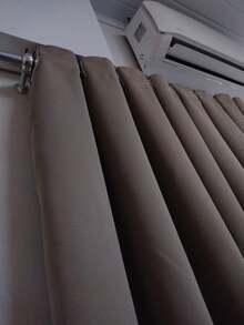 Blackout Curtain In Fabric 9.00x2.30 Light Blocking - 摩卡棕 - 查看 5