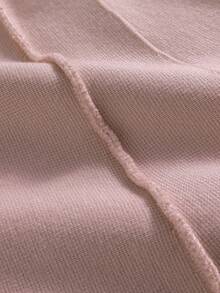 GIGOGOU Thick Autmn Winter Warm Knit  Women Sweater Skirt - Pink - View 8