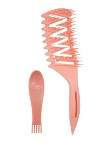 Cepillo definidor de rizos 1/2/3 piezas, cepillo para cabello rizado, cepillo con púas para definir y dar forma a los rizos, con peine y garras de limpieza, cepillo desenredante hueco para dar forma y definir los rizos de mujeres y hombres con menos tirones y separación de rizos, empaquetado como regalo para el Día de la Madre, amigos/familiares, novia, accesorios para el cabello, herramientas para el cabello, productos y accesorios para el cabello para peluquería, salón de belleza, viajes esenciales, vuelta al colegio, accesorios para el cabello para mujeres