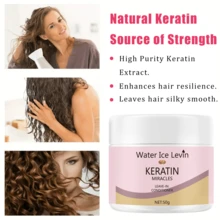 Tratamiento capilar seco de queratina - Adecuado para todo tipo de cabello, nutrición capilar para un cabello saludable y fuerte - Blanco - Ver 4