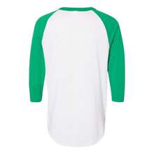 Augusta Sportswear Three-Quarter Raglan Sleeve Baseball Jersey - 50% Polyester/50% Cotton - (SA6534) - Green - View 2