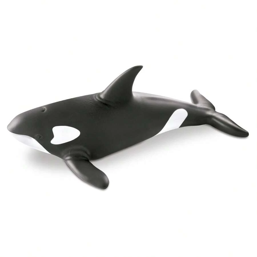 Super Realistic Vinyl Toy Orca Whale Aquatic Animal - màu đen - Xem 1