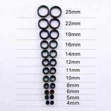 4 Cặp nút tai silicon mềm dẻo Unisex, nút mở rộng, dụng cụ đo, rỗng, co giãn, xỏ khuyên cơ thể, trang sức 2G-3/4 6-20MM - 4 cặp E - Xem 6