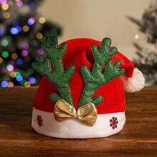 圣诞鹿角圣诞帽闪亮家庭成人节日装扮派对装饰购物中心活动礼物帽生日家居装饰圣诞装饰房间装饰冬季 - 彩色 - 查看 5