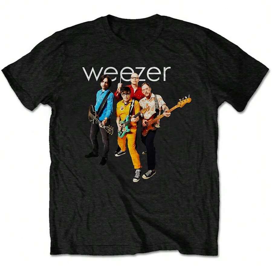 Weezer | Official Band T-Shirt | Band Photo - 48-Hour Fast Shipping!  - Black - View 1