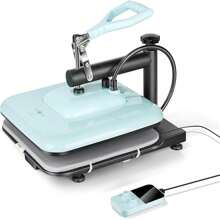 HTVRONT Heat Press Machine For T Shirts - 15x15 Swing Away Shirt Press Machine - Professional Heat Press For Sublimation, Vinyl, Heat Transfer Projects, Heats Up Fast & Distribute Heat Evenly - Blue - View 1