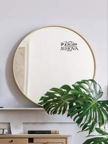 1pc Spanish Bible Verse PVC Home Decoration Stickers For Living Room, Bedroom, Study Room, Porch, Kitchen, Window, Mirror, Stickers, Wall Decal, Vinyl Decal For Home Decorations, Spring Decoration Items Refresh Your Home, Festival Decoration Stickers Gifts Birthday Graduation