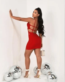 Short Dress - 藍色 - 查看 4