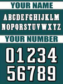 Customized Name And Number Boyfriend Style Men's Embroidered American Football Jersey Philadelphia Green V-Neck Personalized Short Sleeved Shirt Party Game Training Competition Sports Top DIY S-XXL