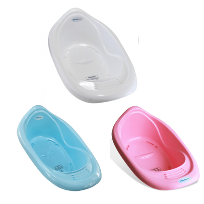 Banheira de Bebê 22L | Plastibaby | Resistente com Valvula de Escoamento