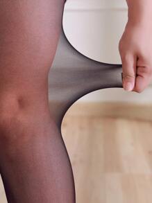 2prs 30D Pregnant Women's Tight Leggings, High Elasticity Solid Color Sheer Tights, Fashionable & Versatile Black Stockings For Maternity