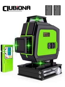 Clubiona 16 Lines Green Line Laser Working With Remote Control And Self-Leveling For Floor, Wall And Ceiling Laser - Khaki - View 1