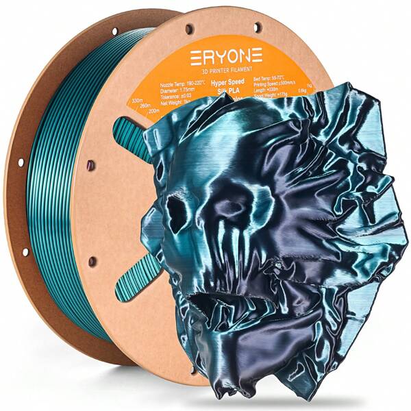 ERYONE High Speed Filament Silk Dual Color 1.75mm +/- 0.03mm, 3D Printing PLA Pro Filament Fit Most FDM Printer, 1kg (2.2LBS) / Spool, Red & Green