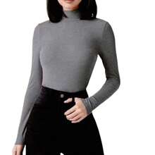 Cacharrel Sweater Blouse With Long Sleeves And High Neck - Women's Elegance Fashion - 查看 1