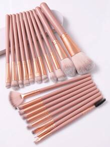 [Bean Paste Pink]18-20-25-30-36-40 Pcs Makeup Brush Sets Premium Synthetic Hair  Eyeshadow Blending Brush Sets Cosmetics Tools