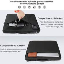 Funda de la Caja de la Computadora Portátil 13-14 Pulgadas de Poliéster Laptop/Tablet Lleva el Estuche Impermeable Computadora a Prueba de Golpes Bolsa de Trabajo de Oficina