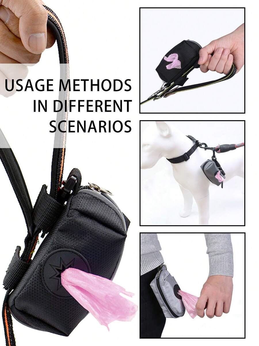 1 Set Dog Walking Gear, Including Poop Bag Dispenser, Oxford Cloth
