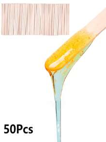 50/100 que làm đẹp, que trộn mặt nạ, que tẩy lông, que làm kem, thìa gỗ phết sáp, que tẩy lông toàn thân, sản phẩm chăm sóc tóc và phụ kiện cho tiệm cắt tóc, đồ dùng làm đẹp thiết yếu khi đi du lịch - Nhiều màu - Xem 9