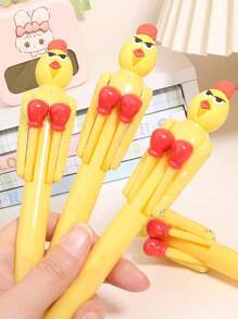 1支/11支装创意互动拳击笔，爆炸嘴设计，1.0mm黑色墨水笔芯，减压圆珠笔，趣味解压笔，生日、圣诞节礼物 - 独特礼物 - 彩色 - 查看 6