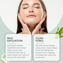 洗面奶、洁面霜、去角质磨砂膏、草本洁面凝胶、温和护肤、亮白、收缩毛孔、适用于堵塞毛孔和黑头 - 薄荷綠 - 查看 2