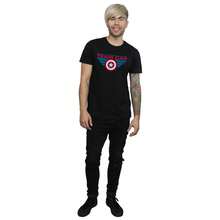Marvel Camiseta del Capitán América del equipo de la Guerra Civil de  para hombres (negra) - Negro - Ver 4