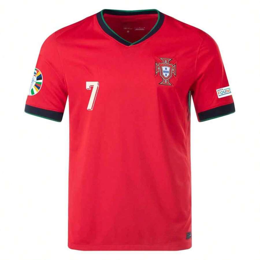 Jersey Portugal #7 Ronaldo 2024 Local - Rojo - Ver 1