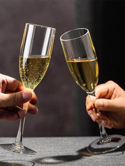 16/8/2pcs Clear Elegant Champagne Glasses 5oz/150ml Reusable Suitable For Cocktail Red Wine Mousse Ice Cream Jelly Dessert Cups Cafe, Home, Restaurant, Party, Dance, Office, Father's Day Gift, Mother's Day Gift, Gift For Friends, Gift For Boyfriend And Girlfriend, Gift For Family, Gift For Teacher, Gift For Colleagues, Halloween Gift, Christmas Gift Elegant Party Supplies For Cocktail And Wine Tasting Events - Durable, Reusable, Dishwasher Friendly