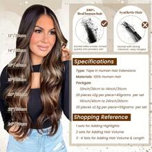 Lacer 20 件套无缝雷米接发胶带接发人发接发胶带人发铜皮纬纱粘合剂 P8/613 接发真人自然头发无缝胶带接发 16-26 英寸 - S8/12/613/27A - 查看 9