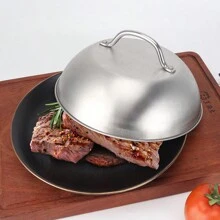 3 件套烧烤工具套件，含 50 张油纸、不锈钢锅盖、汉堡压榨机、烹饪铲，适合烧烤 - 彩色 - 查看 12