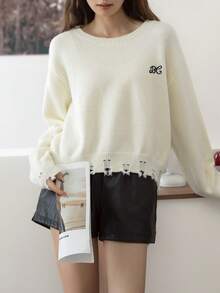 Women Sweaters - Beige - View 8