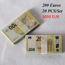 100PCS 1:6 Mini Euro Đô la Tiền giả Đạo cụ in hai mặt Hai bó xấp xỉ 500-50 mệnh giá tiền giấy Euro Tiền mini Mô hình thu nhỏ Đạo cụ nhà búp bê mới Tiền xu giả - phong cách khác nhau - Xem 23