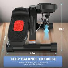 Exercise Stepper, Small Pedal Machine, Specially Designed For Family Sports. Portable, Quiet To Use, Hydraulic Fitness Stairs With Resistance Bands, Calorie Counts Can Weigh Up To 330lbs.Fitness Essentials, Without Battery
