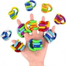 1/3/5/10/20 peças de brinquedos sensoriais para adultos autistas, brinquedos de torção de dedos, brinquedos para alívio da ansiedade e do estresse, brinquedos coloridos e silenciosos para os dedos, cores aleatórias