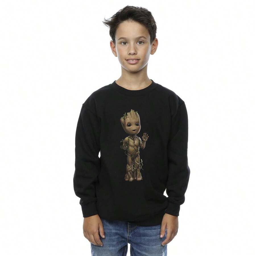 Pull Groot Sweat à Capuche 'Groot - Marron - - 16.00 Sweat Groot Femme