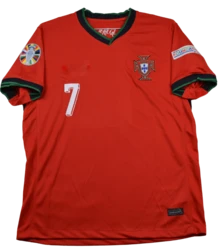 Jersey Portugal #7 Ronaldo 2024 Local - Rojo - Ver 4