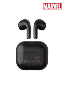 Marvel Auriculares inalámbricos QS-T36 con supresión pasiva de ruido, tipo semientrante, con sonido envolvente 3D Hi-Fi, baja latencia, larga duración de la batería y cómodo uso para teléfonos y computadoras