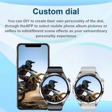 1 件硅胶表带男士多功能电子手表，1.5 英寸 IPS 触摸屏，运动模式，照片控制，社交应用通知，适合休闲、运动和送礼