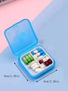 Mini Travel Portable Pill Organizer, 3 Compartment Pill Box, Pill Storage Container, Weekly Pill Box, Pill Case For Outdoor Travel, Medication And Vitamin Storage, Fits In Pocket Or Wallet, Securely Organizes Daily Medications, Dustproof, Waterproof, Leak Proof, Reusable Pill Box, Self-Sealing Travel Medication Storage With Clasp Seal, Organizes Pills And Small Items