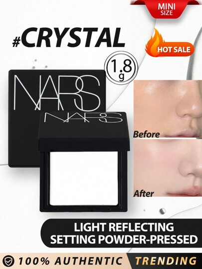Nars [Mini]LIGHT REFLECTING SETTING POWDER-PRESSED #CRYSTAL 1.8g This Iconic Formula Locks Makeup In Place All Day With A Luminous Finish. Lightweight And Easy To Blend, It Effortlessly Sets Foundation Without Adding Additional Color Or Coverage.