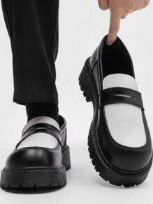 Chaussures habillées pour hommes à bout rond avec semelle épaisse, à lacets, avec surélévation, de style formel, de style britannique, basse, noires ou blanches de mode, décontractées